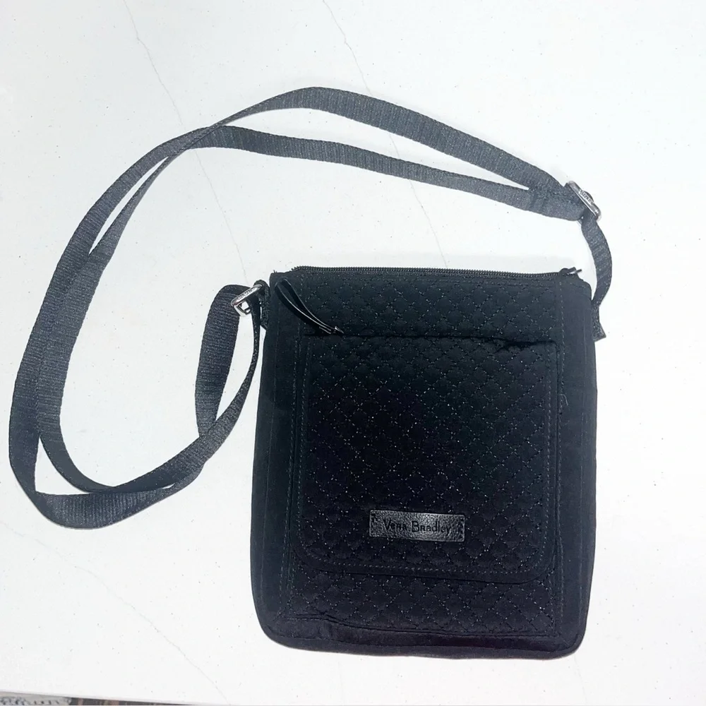 Vera Bradley Microfiber Mini Hipster Crossbody Purse with RFID Protection